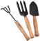 V&AMYA Set 3 Pezzi Utensili da Giardino - Attrezzi per Giardino - Set Giardinaggio 3 Accessori - 2 Rastrelli e 1 Paletta