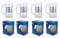 4 x Officially Licensed Playstation 500ml Glass Beer Drink Stein with Metal Logo Badge in Gift Box