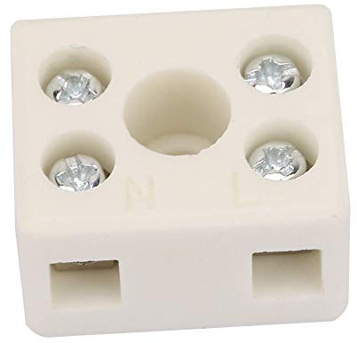 5 Pezzi Morsettiera Ceramica, Connettore Ceramica, Connettore Per Cavi Di Alta Qualità 2 Posizioni Morsettiera Per Cablaggio In Ceramica A 5 Fori, For Isolamento In Ceramica, Fatto Di Rame
