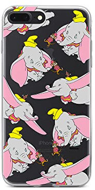 ERT GROUP mobile phone case for Iphone 7 PLUS/ 8 PLUS original and officially Licensed Disney pattern Dumbo 016 optimally adapted to the shape of the mobile phone, partially transparent