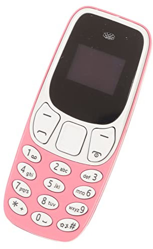 Zunate Mini Mobile Phone, the Smallest Dual SIM Card GSM Phone for Adults (Pink)