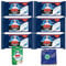 6 x Duck Fresh Brush Refills(6 Packs, 72 Flushable Cleaning Pads) with 1x Toilet Duck Fresh Strips Pine(3 Strips) and 1x Microfibre Cloth