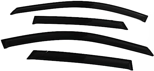 BURIL 4 StüCk Auto Windabweiser für H-onda Civic 10th Gen 2016-2019, Autofenster Regenschutz Sonnenschutz Regenabweiser Anklebbare Deflektoren Guard Zubehör