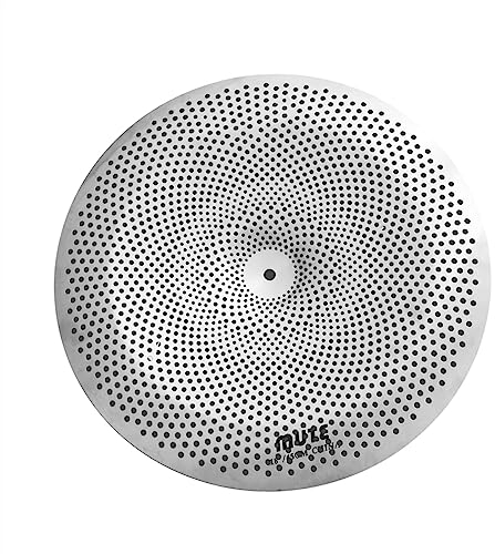 Platillo Mudo Platillo Plateado De Bajo Volumen Platillo De China De 18 Pulgadas para Juego De Batería Accesorios para Instrumentos de percusión