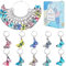 SUNNYCLUE 1 Box 20 Stück Maschenmarkierer Niedliche Schmetterlings Karabinerverschluss Charms Häkelstichmarker Abnehmbare Strickstichmarker Metall Häkelmarker Zum Nähen Weben Stricken Einfädeln DIY H
