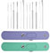 PMELCXD Ohrenreiniger, Premium Ohrreiniger Set aus Edelstahl, 12 PCS Ohrenschmalz Entferner, mit Schlüsselclip - Effektive Ohrenschmalzentfernung für Kinder, Jugendliche und Erwachsene