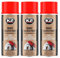 K2 Pintura para Pinza de Freno Anticalórica Pack de 3 - Color Rojo - Brake Caliper Spray 400 ml