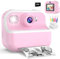 Instant Camera for Kids, Christmas Birthday Gifts for 4 5 6 7 8 9 10 Years Old Girls Kids Toys, 1080P HD Children Selfie Digital Camera, Girls Toys Toddler Video Camera with Print Paper & 32GB Card
