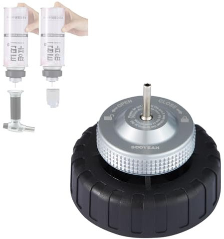 SOOYEAH Butane Nozzle Fill Adapter Tip for use with Lighters/Blow Torches,Convert Cassette Canister Into Inflatable Tank