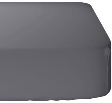 Drap Housse I 100% Coton - 57 Fils I Certifié Oeko Tex I 4 Coins élastiques I (Anthracite, 140 x 190 cm)