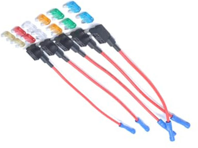 PartyKindom 5stücke Sicherungshalter Für Flacher Inline Sicherungshalter Mit Sicherungen Für Alarmanlagen DVD-Player Und