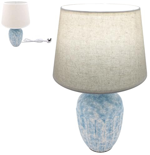 Lesser & Pavey Table Lamp with Shade for Home Decor & Living Room | Ideal Reading Light for Study & Bedroom | Led Desk Lamp for Home & Office | Desk Light for Students & Professionals