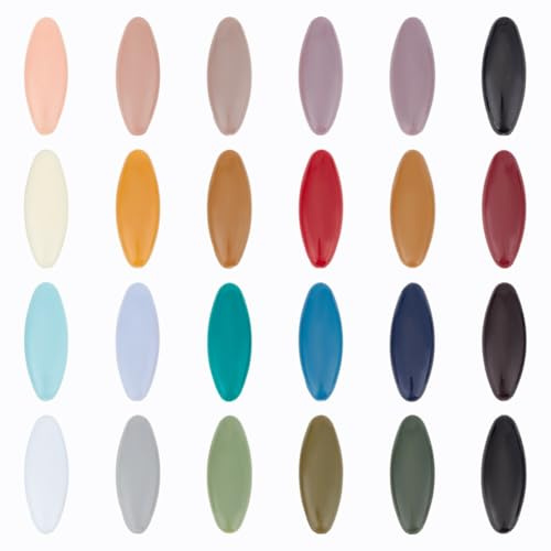 OLYCRAFT 48 Stück 6 Farben Schal Sicherheitsnadeln Plastik Broschennadeln Bandana Nadel Hohle Ovale Hijab Nadeln Kopftuch Dekorationsnadel Schal Hijab Nadel Sicherheitsverschluss Stoffwindelnadel