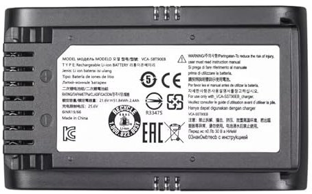 Compatible avec Les Accessoires d'aspirateur Samsung Jet 60 VCA-SBTA60, Batterie Lithium-ION Rechargeable(3500mAh)