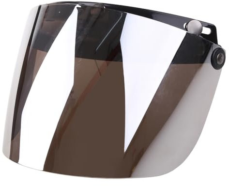 Hattba Visiera antivento a 3 bottoni a scatto per caschi da moto Up Down Open Face Anti abbagliante Accessori per casco