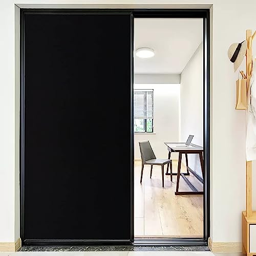 Film Fenetre Anti Regard Noir Cache Vitre Fenetre Anti Regard Window Film Occultant Fenêtre Opaque Vitrage Pas De Colle Filtre Thermique Brise Vue Fenetre 45x100cm/1 Pcs