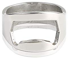 générique 1pcs creativo anello in acciaio inox apribottiglie cucina gadget argento pratico e popolareDurata e praticità