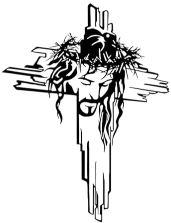 Fxzqgnh Jesus Wandkreuz Statue, atemberaubende Dekoration, geschnitzte Wandkreuzfigur für Schlafzimmer, Wohnzimmer, Büro, Zuhause, B3081