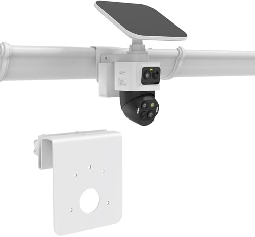 TIUIHU Dachrinnenhalterung für eufy Security eufyCam S4 und eufy PoE NVR Security System S4/S4 Max, Aluminium Kamera Halterung Zubehör für PTZ‑Kamera