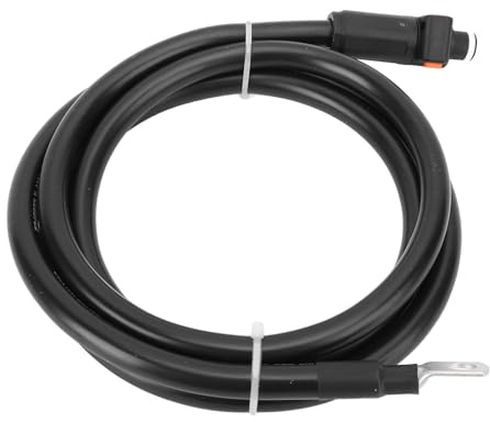 TIKATARER 4 AWG Battery Cable Battery Inverter Cables, Automotive Solar Power Inverter Cables for Marine Boat, RV, Car & Motorcycle, with Box Cord Straight Plug & SC25-8 Terminal (1.5m/4.9ft)