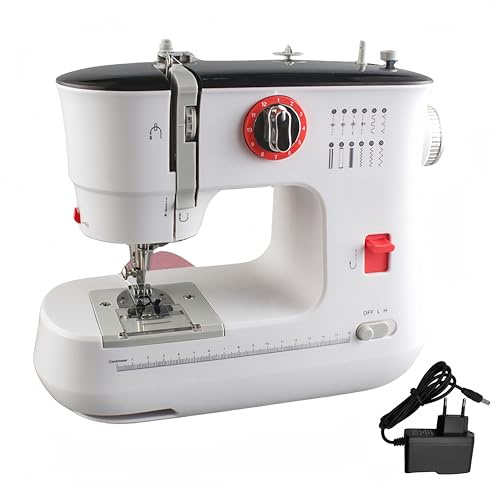 LetCart 519 Macchina per Cucire Elettrica Portatile per Principianti e Uso Domestico, 12 Funzioni Cucito, Infila Ago Automatico, Ideale per Vestiti, Tende, Fai da te e Progetti