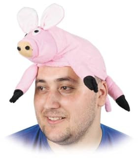 DISBACANAL Rosa Schweinchen Mütze