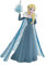 Bullyland 12940 - Spielfigur, Walt Disney Olafs Frozen Adventure, Elsa, liebevoll handbemalte Figur, PVC-frei, tolles Geschenk für Jungen und Mädchen zum fantasievollen Spielen