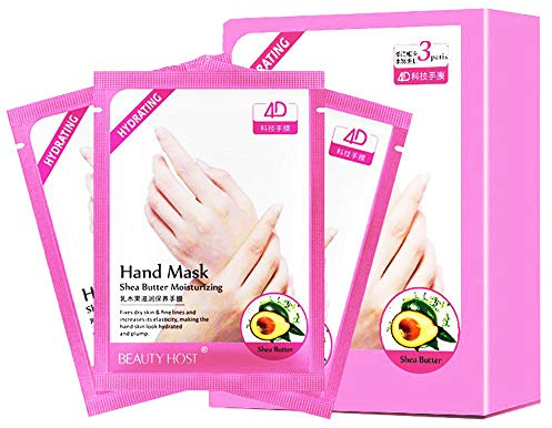 MINPE Hand mask, Handmaske, Hand Peeling Maske, Handpflege Maske Peeling Entfernen Hard Dead Skin, 3 Stk Peeling Feuchtigkeit Feuchtigkeitsspendende Aufhellung Peeling Kallus Handschuhe Hand Maske