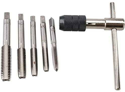 M6 – M12 Metric MM Tap Rethreading Re-Thread Cutter Set + T Bar Wrench 6pc