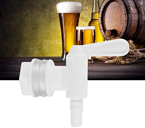 3/8 Plástico blanco Cerveza Brew Cucharón Grifo del grifo para el hogar Cerveza Elaboración de cerveza barril Grifo Dispensador de agua Grifo