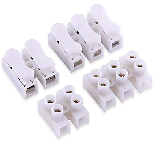RUNCCI-YUN Morsettiera Terminale a Molla Rapida 60pcs 10a, Connettore a Molla Per Connettore Rapido,Connettore Rapido, Collegamento Per Cablaggio Elettrico e Alimentazione Illuminazione