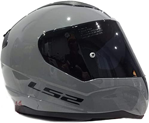 LS2 FF353 RAPID Full Face Motorcycle Helmet Motorbike Racing Sports Crash Helmet Nardo Grey with FREE Dark Visor (2XL) - XXL