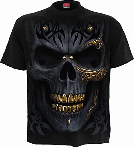 Spiral - Schwarz Gold - T-Shirt Schwarz - XL