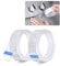 JEEZAO 2 Rouleaux Bande Etancheite Autocollante Imperméable,PVC Ruban Adhesif de Scellage Mural,Douche,Toilette,Cuisine,Salle de Bains (Couleur transparente)