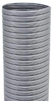 Tubage flexible lisse inox diamètre 100mm pour poêle à pellets