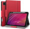 Antbox Case for iPad Pro 12.9 2022 case (6th Generation) 2021/2020/2018 with Built-in Pencil Holder Support 2nd Gen Pencil Wireless Charging (Red)