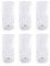 350ml Crystallised Glasses - Set of 6 | Highball Hi Ball Tumblers | Crystal Drinking Glasses | For Cocktails & Soft Drinks | Vintage Glassware | M&W