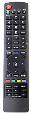 VINABTY AKB72915244 Mando a Distancia de Repuesto Apto para LG LCD LED Smart TV 26LK330 42LD450C 42LD420 42LD450 42LD520 32LK330 32LV2530 42LD550 22LK330 32LE5300 32lk330u 32lk450u 32lk455c