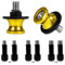 Universal CNC Aluminium Ständeraufnahme Gelb M6X1mm,M8X1.25mm,M10X1.25mm Bobbins Montageständer