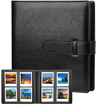288 Taschen Fotoalbum für Fujifilm Instax Square SQ1 SQ6 SQ10 SQ20 Sofortbildkamera, Fujifilm Instax SP-3 Mobildrucker, extra große Bilderalben für Fujifilm Instax Square Instant Film (Schwarz)