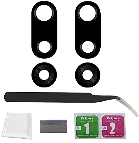 Eonpam 2er-Pack Kamera Glas für Xiaomi Mi 9T / Mi 9T Pro Original Rückseite Kamera Linse Glas Ersatz HD Kameraschutz Camera Glass + Reparatur Set