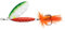 Abu Garcia Kunstköder für Spinnageln und Baitcastenangeln Reflex Red 12 G