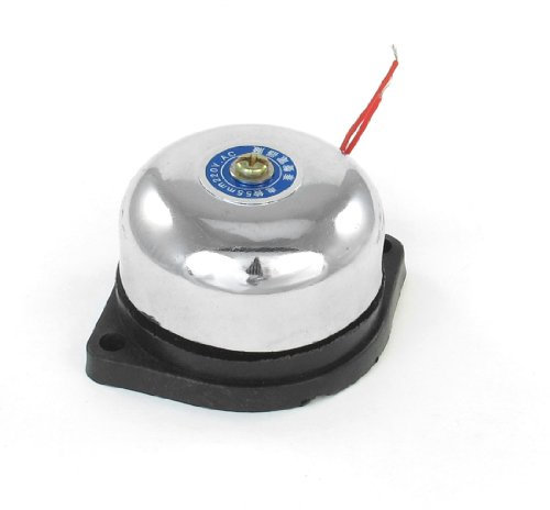 Ruilogod AC 220V Coquille en plastique de base en plastique Son Electric Bell