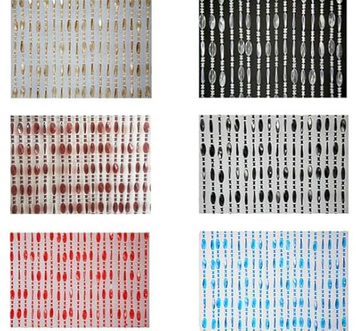 Home Tresor - Tenda Antimosche Porta Finestra, Tenda con Frange in Perline Pvc, Pannello Multiambiente Catenelle a Caduta (Blu, Cm. 140x230)