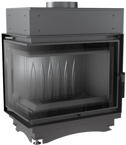 KRATKI Maja Deco Holzkamin mit Lufteinlass BImSchV 2 konform 8 kW Thermischer Wirkungsgrad 80% Staubauslass fi 150 mm Gusseisen Glasscheibe 82,7 x 68,3 Linksseitig