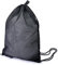 QWORK Netztasche Turnbeutel Sportbeutel für Schwimmen Tauchen Reisen Fitnessstudio - 45 cm x 60 cm - Schwarz