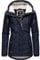 Ragwear Damen warme Winterjacke kurz mit Kapuze Monade Intl Navy22 Gr. L