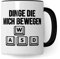 Gaming Tasse, Dinge die mich bewegen Kaffeetasse für Gamer Zocker Computerspieler Kaffee-Becher Geschenk Geschenkidee Nerd Teetasse mit Spruch lustig Gaming-Fans Computer-Spiele zocken (Weiß/Schwarz)