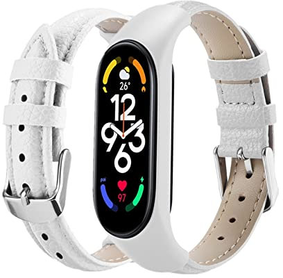 SABSEN Glitzer Leder Armband für Xiaomi Mi Band 4 / Mi Band 3 Armband, Xiaomi Mi Band 4 / Mi Band 3 Lederband Ersatzband mit TPU-Verschluss Kompatibel mit Xiaomi Mi Band 4 / Mi Band 3 Armband (I)