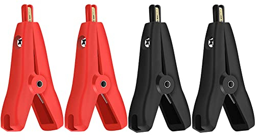 Greluma 4 Pz Morsetti a coccodrillo Morsetti a coccodrillo, LCR Kelvin Test Clip